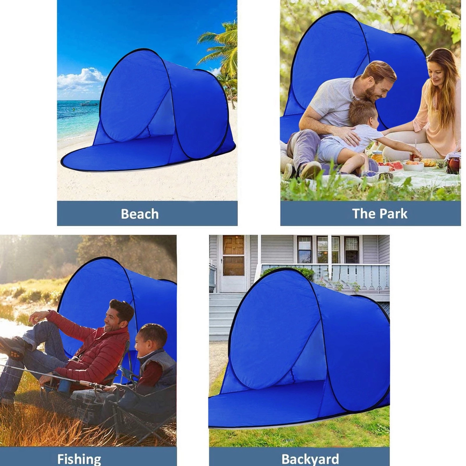 Cheap Goat Tents Portable Beach Tent  Pop up Tent Lightweight Outdoor Uv Protection Water Resistant Camping Fishing Tent Cabana Sun Shelter   